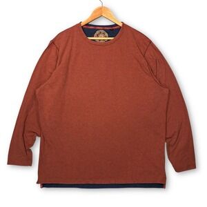 Robert Graham Long Sleeve Shirt Rust Red Men's 3XL Casual Top‎